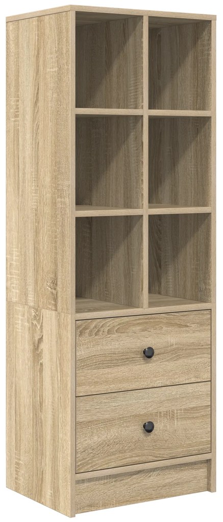 vidaXL Γραφείο με Αποθήκευση Sonoma Oak Επεξεργασμένο Ξύλο