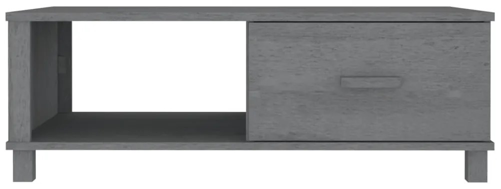 vidaXL Τραπεζάκι Σαλονιού HAMAR Σκ. Γκρι 100x55x35εκ Μασίφ Ξύλο Πεύκου