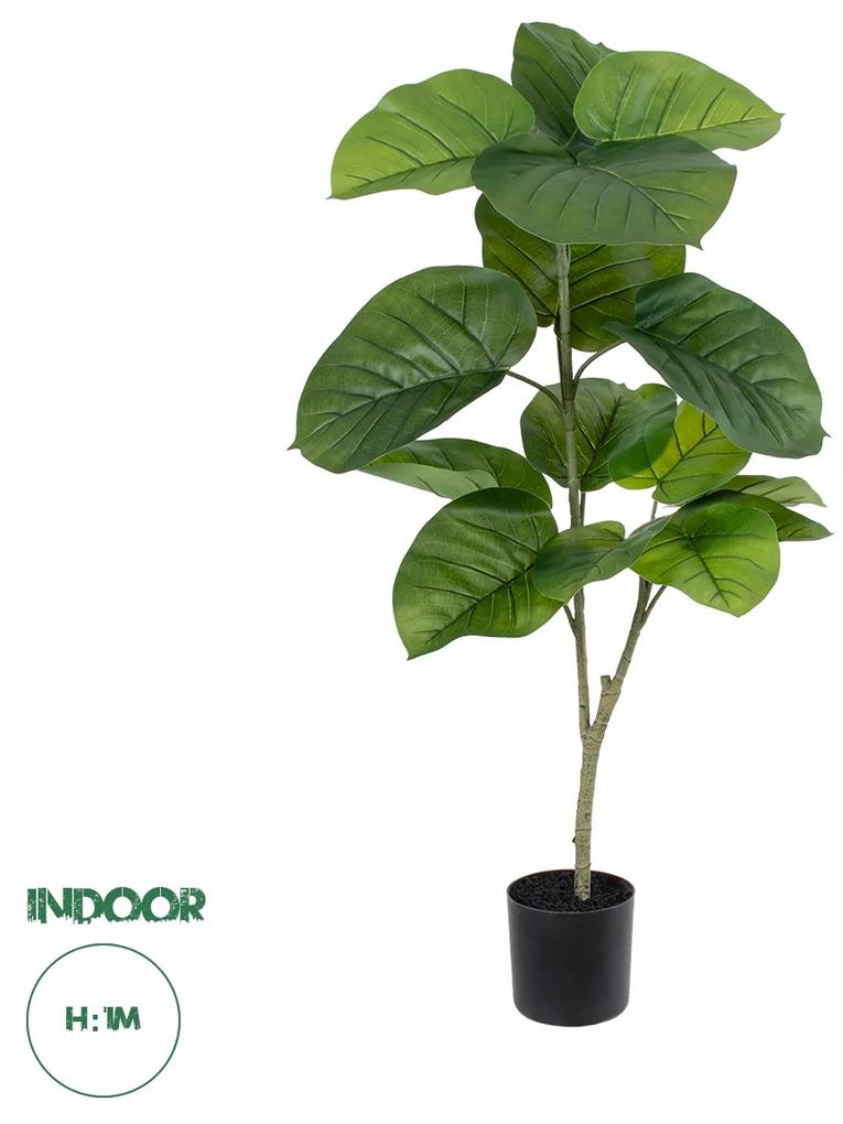 GloboStar® Artificial Garden FICUS RELIGIOSA TREE 20377 Τεχνητό Διακοσμητικό Φυτό Ιερή Συκή Υ100cm