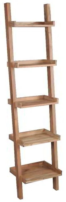 Βιβλιοθήκη-Ραφιέρα LADDER 45x35x190cm Ακακία Φυσικό