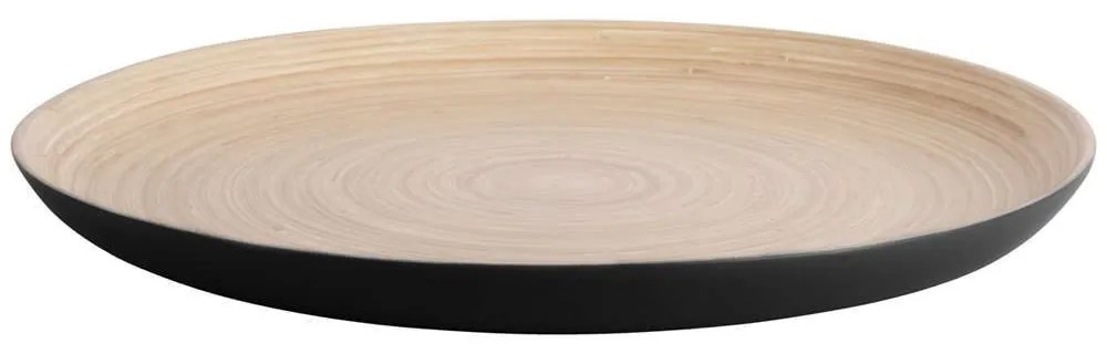 Δίσκος - Πιατέλα Puro PT4143BK Φ42x3cm Black Present Time Bamboo