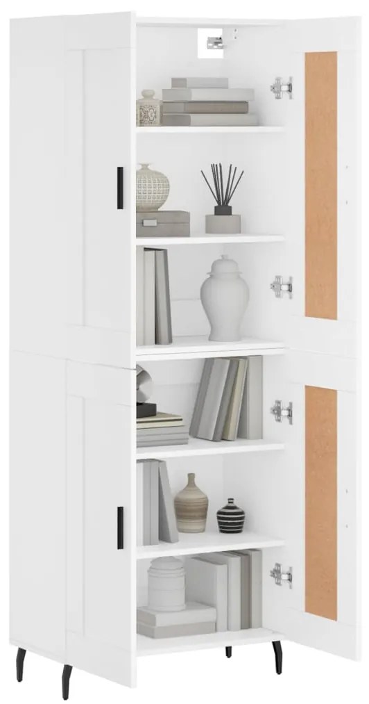 vidaXL Ντουλάπι Λευκό 69,5x34x180 εκ. από Επεξεργασμένο Ξύλο