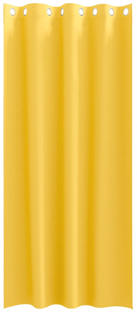 vidaXL Κουρτίνες 2 pcs κίτρινο μουσταρδί 245 x 140 εκ. Πολυεστέρας