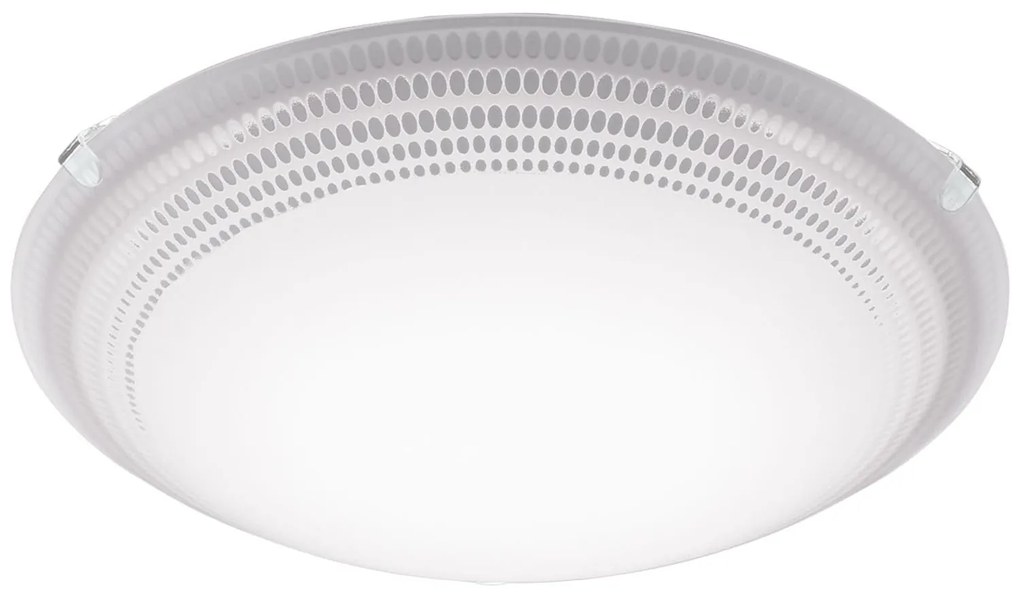 Φωτιστικό Οροφής Led Magitta 1 95672 White-Silver Eglo Μέταλλο,Γυαλί