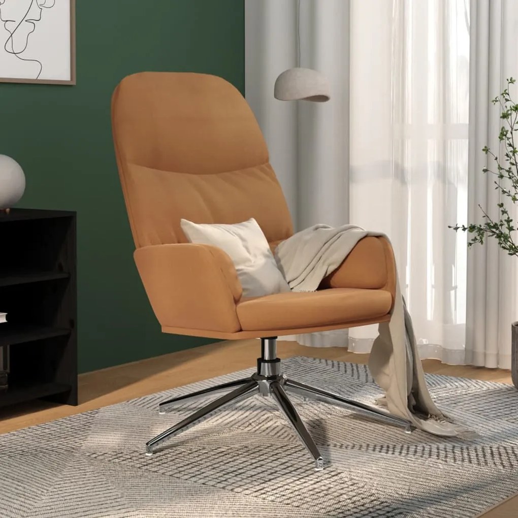 vidaXL Πολυθρόνα Relax Taupe από Συνθετικό Καστόρι