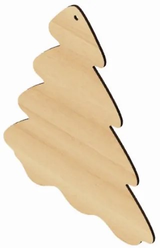 Intra απο ξύλο plywood Χρώμα wenge 3mm-4mm πάχος - Αρχεία κομμένα με λέιζερ χριστουγεννιάτικο δέντρο Δίασταση 23x29 cm INTRAFABR-74439673