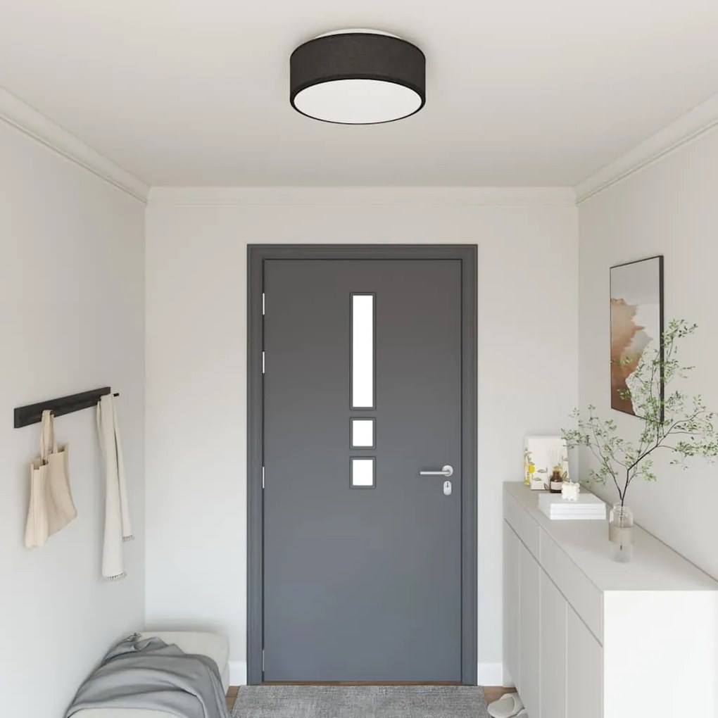 Λάμπα Οροφής Μαύρο 38 x 13.5 εκ. ύφασμα