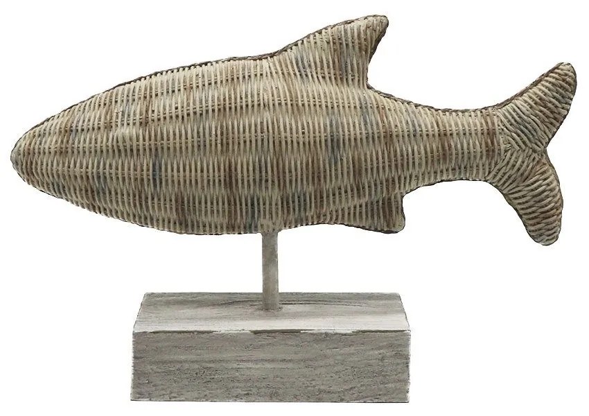 Διακοσμητικό Ψάρι Je Veux 018016 35x12xH23,7cm Brown Polyresin