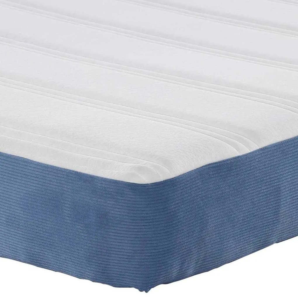 vidaXL Στρώμα Κρεβατιού με στρώμα Μπλε 140 x 200 cm ύφασμα