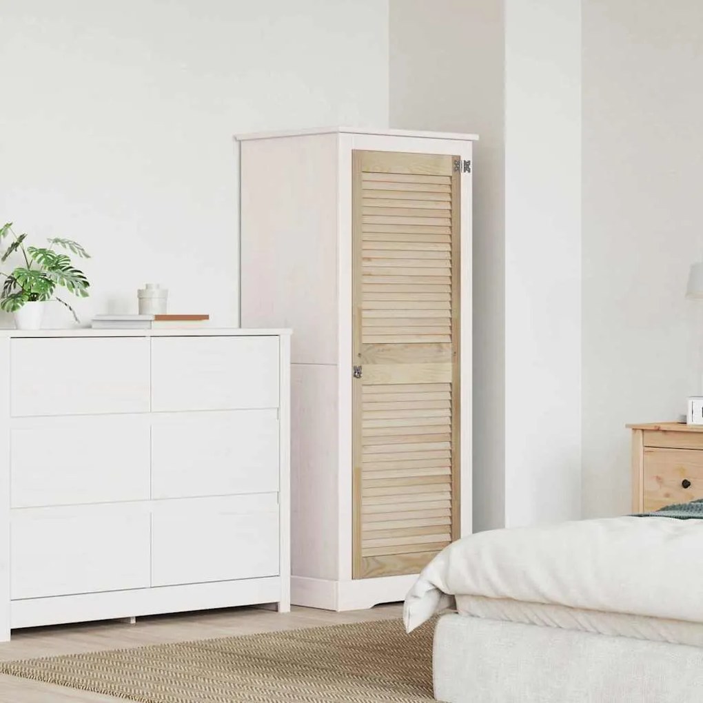 vidaXL Πόρτα Ντουλάπας Φυσικό 140.5 x 2.1 x 49.5 cm Μασίφ ξύλο πεύκου