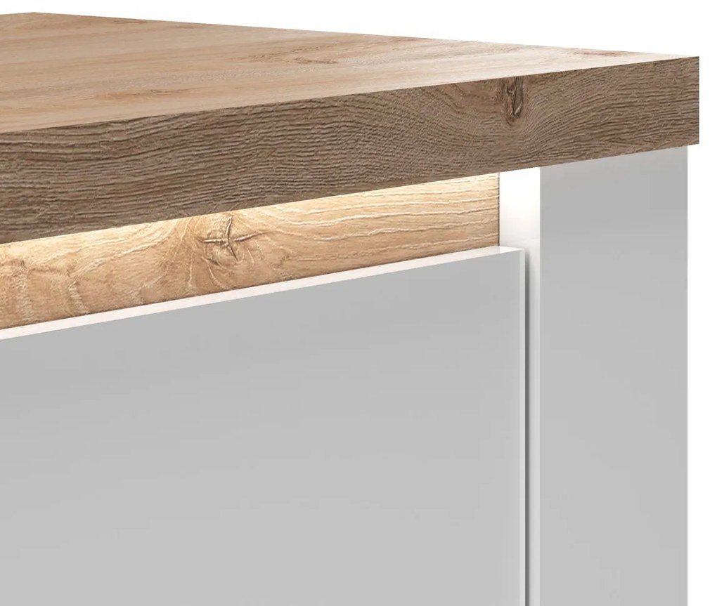 Έπιπλο Τηλεόρασης Ανθρακί Οξειδωμένο 121x43x57