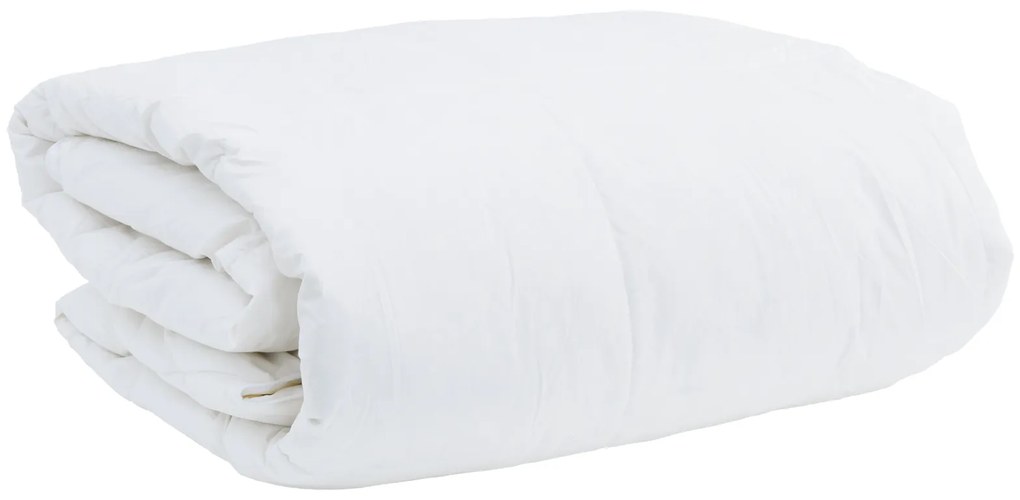 vidaXL Πάπλωμα Άλλο με μαξιλάρι 3 pcs Λευκό 240 x 220 εκ. Πούπουλο