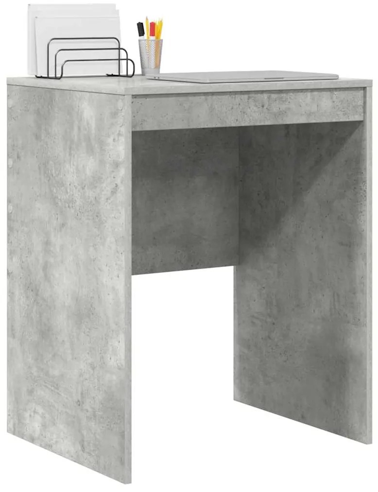 vidaXL Γραφείο Γκρι σκυροδέματος 60 x 50 x 76 εκ. Επεξεργασμένο ξύλο