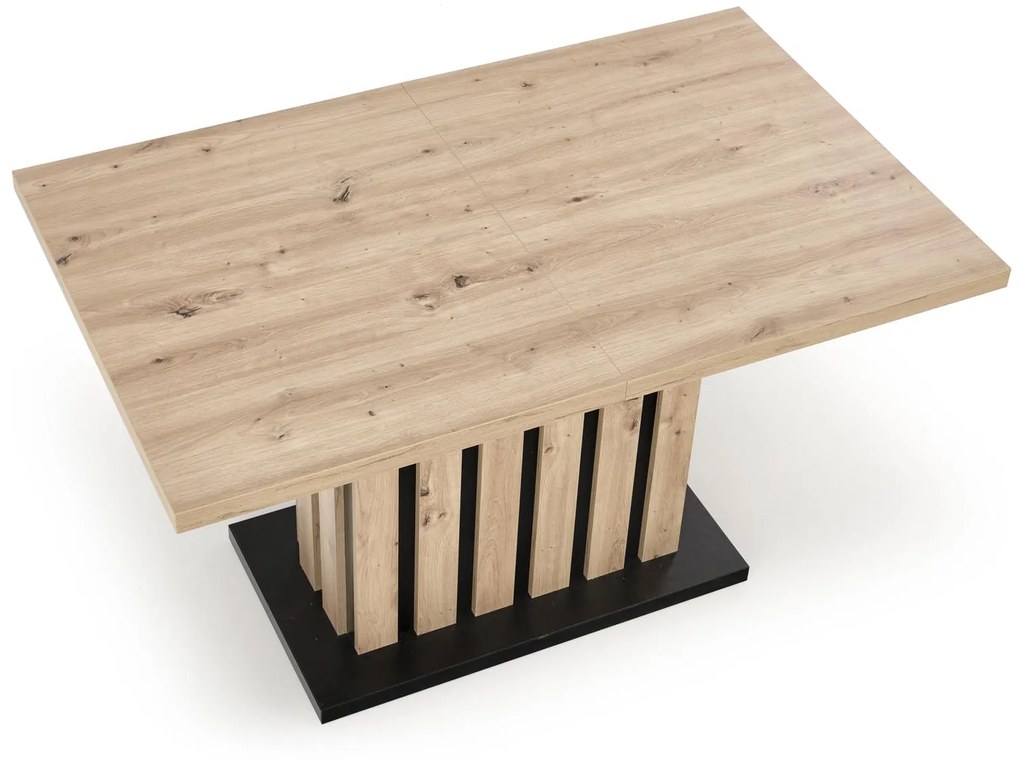LAMELLO extension table, artisan oak / black