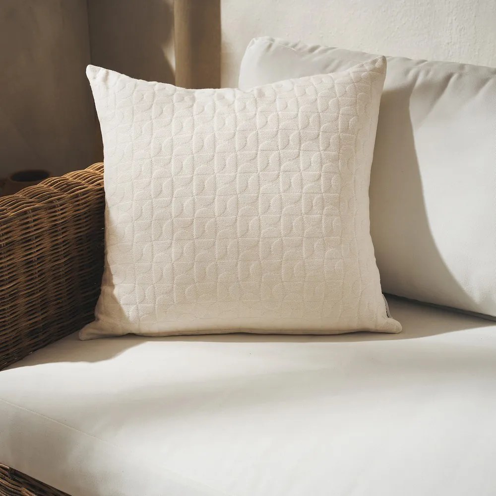 Μαξιλαροθήκη Διακοσμητική Eliena 402/05 Ivory Gofis Home 50X50 Βαμβάκι-Ακρυλικό