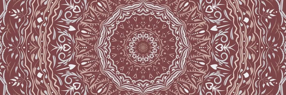 Εικόνα Mandala σε vintage στυλ σε ροζ - 120x40
