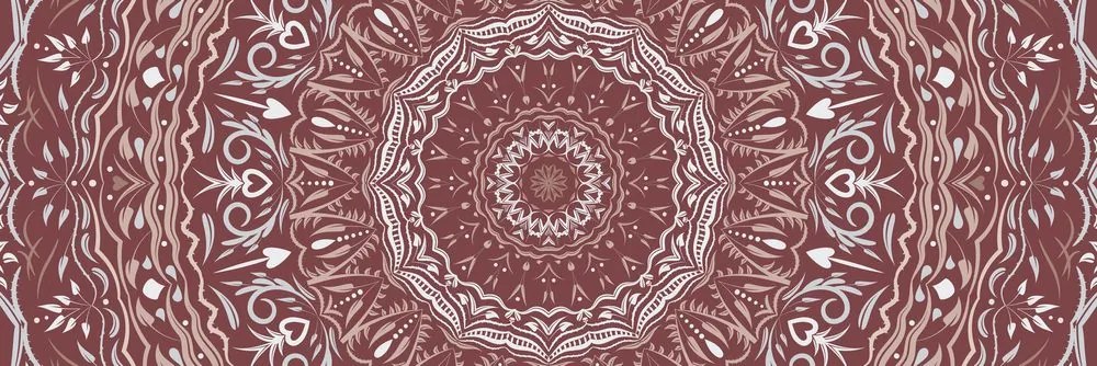 Εικόνα Mandala σε vintage στυλ σε ροζ - 135x45