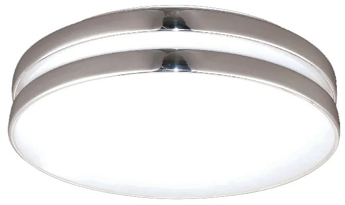 Φωτιστικό Πλαφονιέρα Aca Gozo V284913C40CH Silver/White