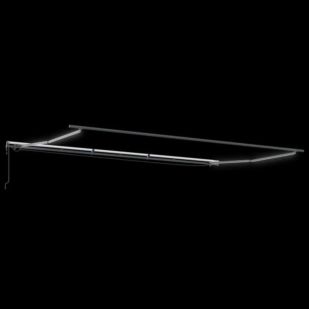 vidaXL Τέντα Πτυσσόμενη Αυτόματη με LED Μπορντό 600x300 εκ.
