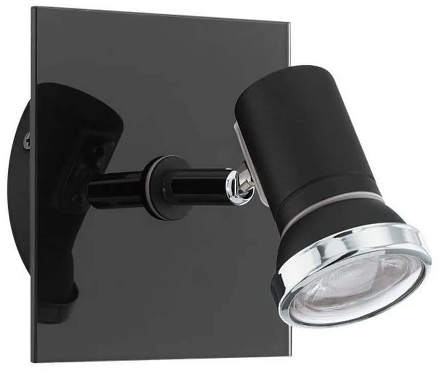 Φωτιστικό Οροφής-Σποτ Led Tamara 1 33677 3000K Black Eglo Metal, Glass