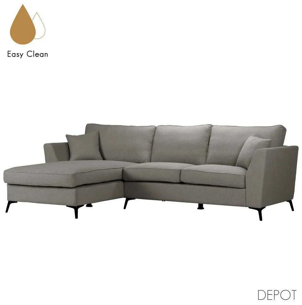 Liberta BOEL ΚΑΝΑΠΕΣ ΓΩΝΙΑ ΑΡΙΣΤΕΡΗ ΓΚΡΙ 280x170xH92cm 280x170xH92cm 71-0164