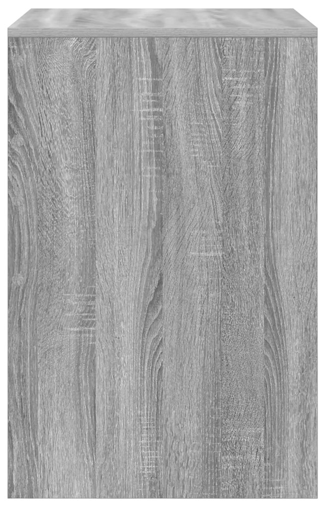 vidaXL Γραφείο γραφής Γκρι sonoma Μοριοσανίδα 60 x 50 x 76 εκ Απλό