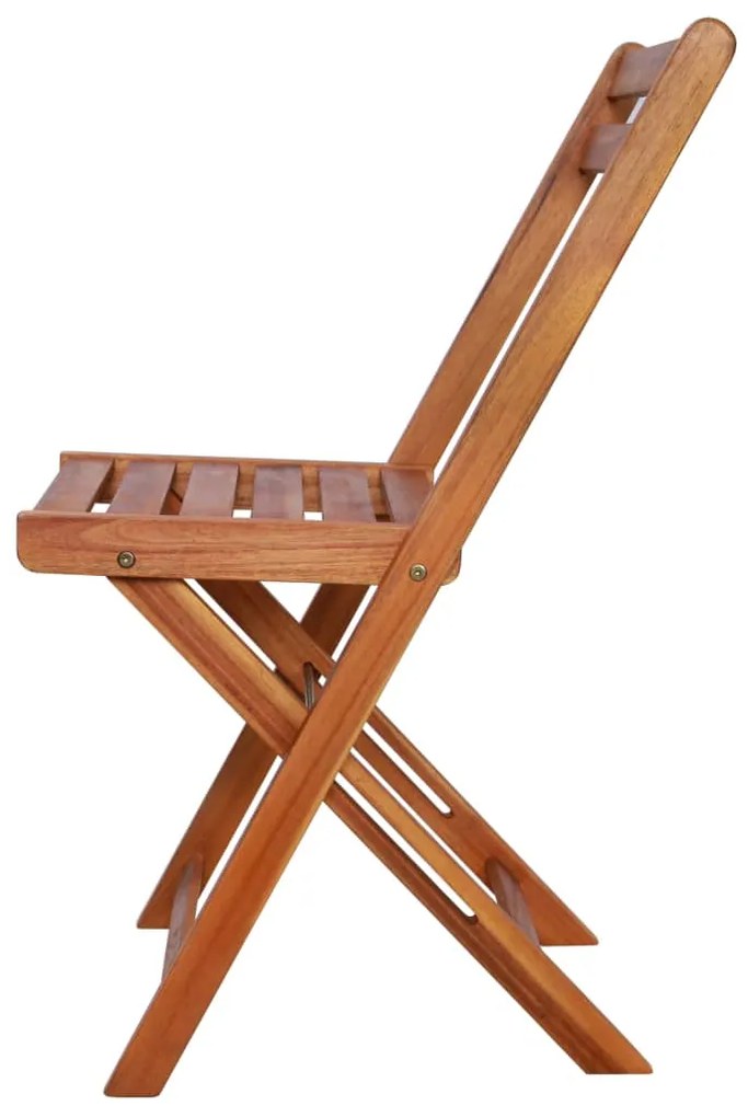 vidaXL Καρέκλες Bistro Εξωτερικού Χώρου 2 τεμ. από Μασίφ Ξύλο Ακακίας
