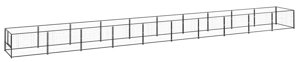 Σπιτάκι Σκύλου Μαύρο 10 μ² Ατσάλινο - Μαύρο