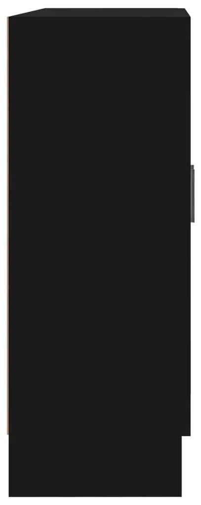 vidaXL Βιβλιοθήκη Μαύρη 82,5 x 30,5 x 80 εκ. Επεξ. Ξύλο