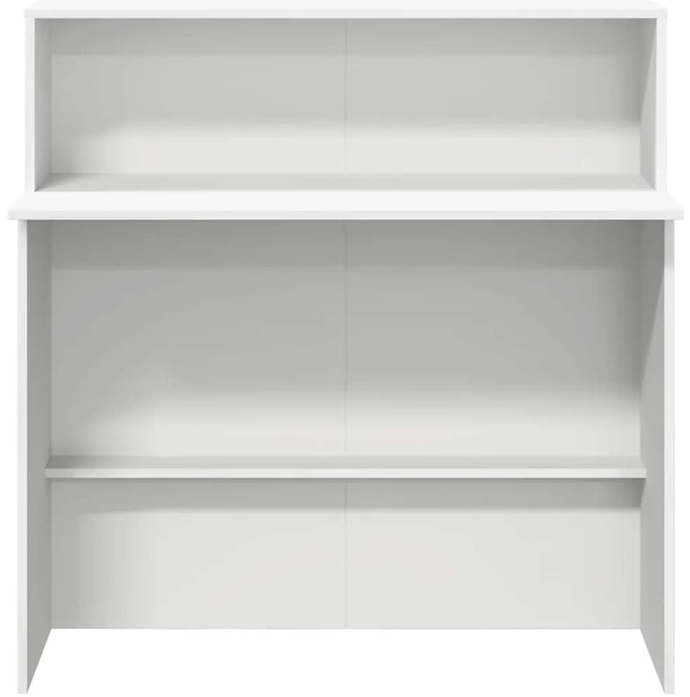 vidaXL Γραφείο υποδοχής Λευκό 100x50x103,5 εκ. Επεξεργασμένο Ξύλο