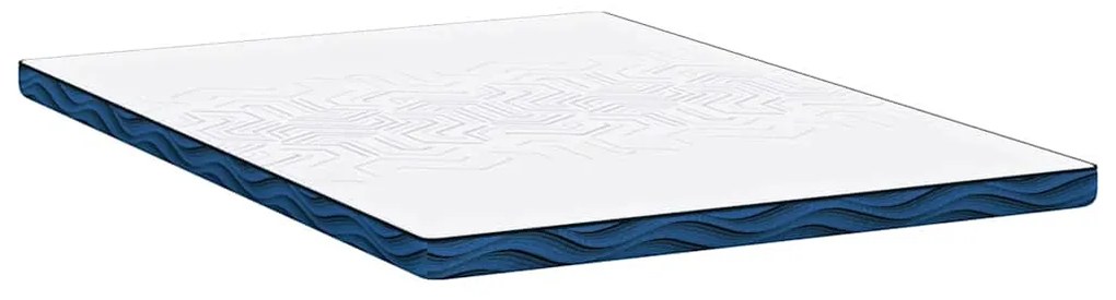 vidaXL Στρώμα επικάλυψης Λευκό 70 x 200 x 8 εκ. Υφασμα Jacquard