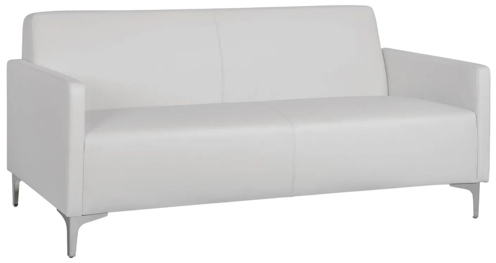 Καναπές Τριθέσιος NELLIE με PU Λευκό 163x71x71Υ εκ. 163x71x71 εκ.
