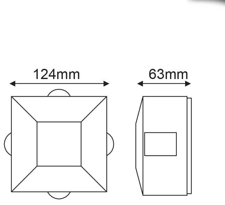 LED HP WALL LUMINAIRE 5W 170LM 15° 230V AC 3.000K DARK GREY CRI80 IP54 30.000HRS - LG2622G