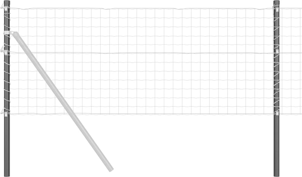 vidaXL Στύλος Περιφράξεων 2 τεμ. Γκρι 50 cm