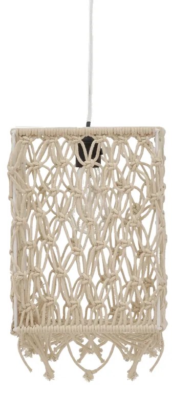 Φωτιστικό οροφής Maton Inart E27 φυσικό 30x22x110εκ Υλικό: MILD STEEL AND MACREME 311-000008