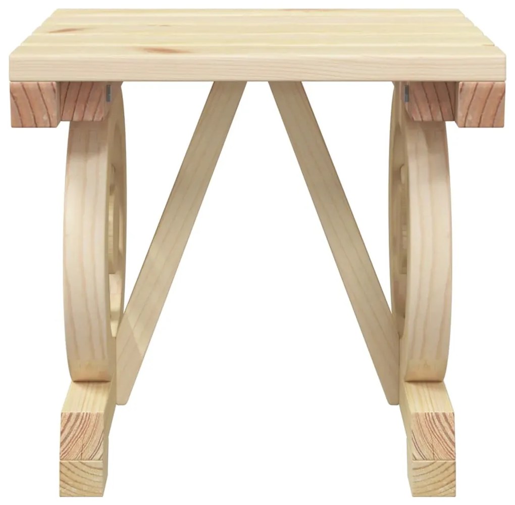 vidaXL Υποπόδιο Κήπου 40 x 36,5 x 38,5 εκ. από Μασίφ Ξύλο Ελάτης