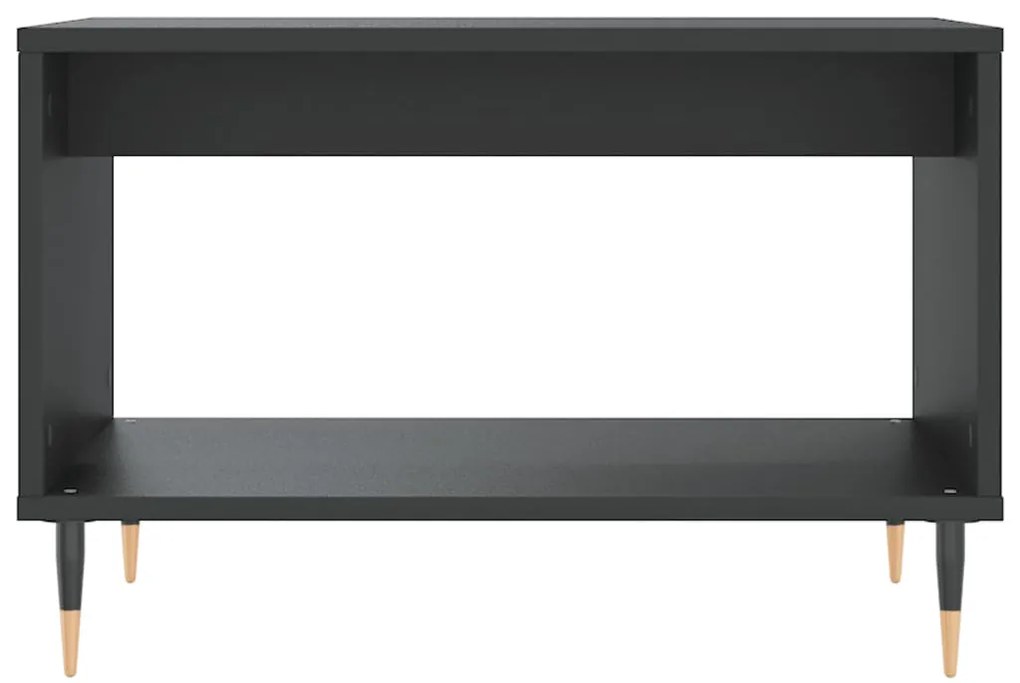 vidaXL Τραπεζάκι Σαλονιού Μαύρο 60x50x40 εκ. από Επεξεργασμένο Ξύλο