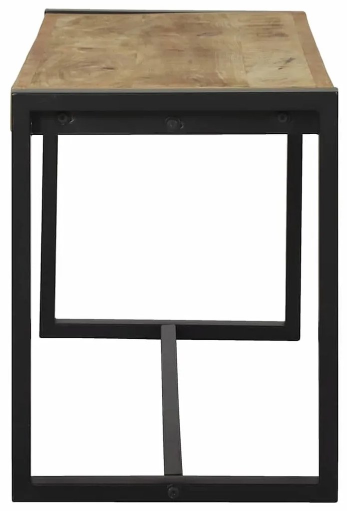 vidaXL Παγκάκι Καφέ 100 x 35 x 45 εκ. Μασίφ ξύλο μάνγκο