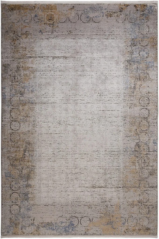 Χαλί Enigma 62847 111 Grey-Multi Βιοκαρπέτ 80X140cm