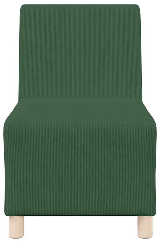 vidaXL Μοναδικός Καναπές χωρίς Χερούλια 2 pcs Πράσινο της Ζούγκλας