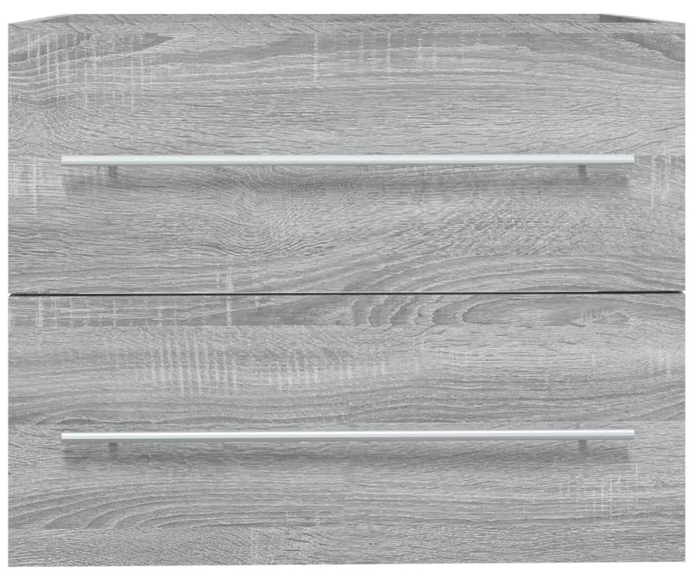 Ντουλάπι Νιπτήρα Grey Sonoma 60x38,5x48 εκ. Επεξεργ. Ξύλο - Γκρι