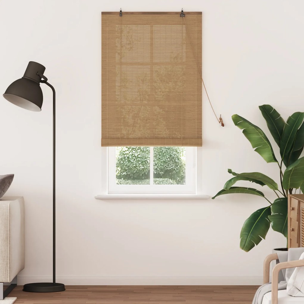 vidaXL Ρολά και Σκίες Παραθύρων Ανοιχτό καφέ 80 x 220 cm Μπαμπού