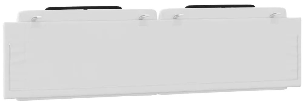 vidaXL Μαξιλάρι για Κεφαλάρι Viana Λευκό μαύρο 200εκ. από Συνθετικό Δέρμα