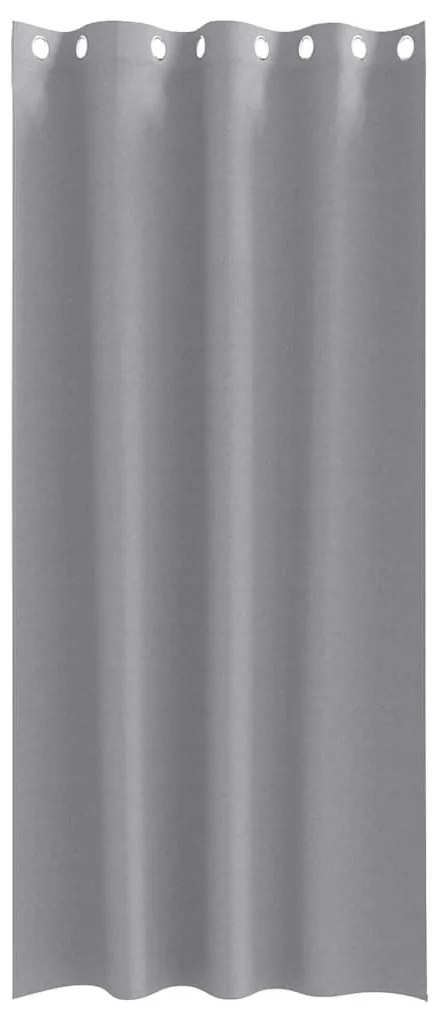 vidaXL Κουρτίνες 2 pcs Ανοιχτό γκρι 245x140εκ. Πολυεστέρας