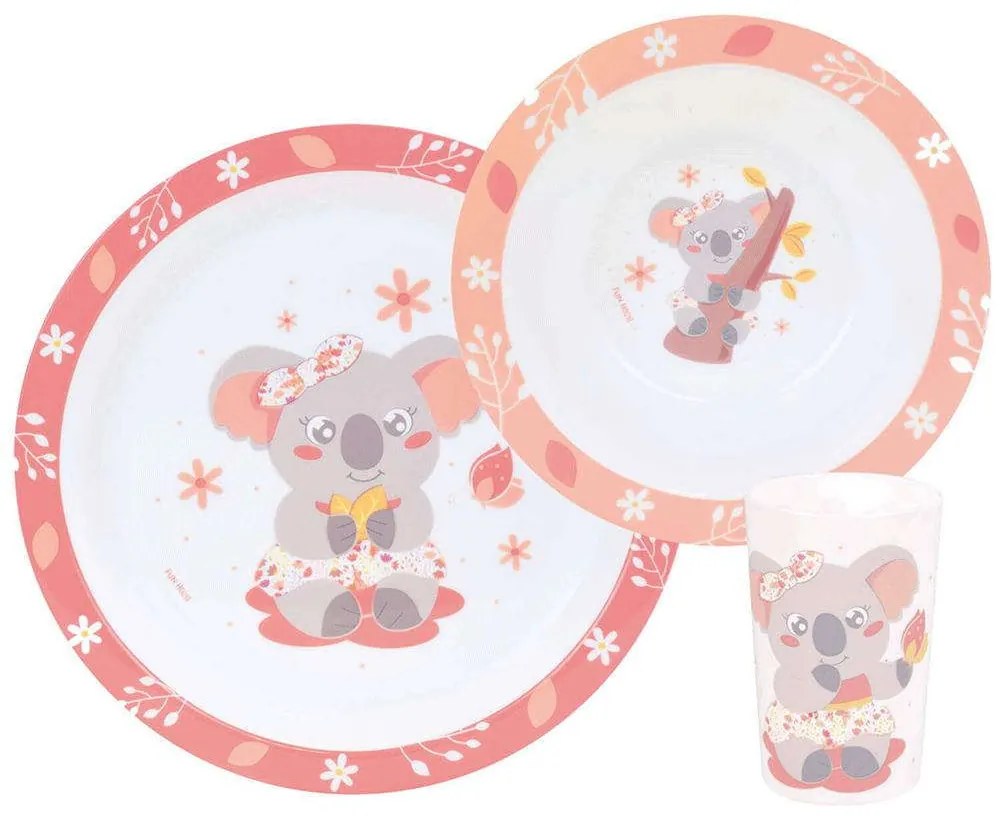 Σερβίτσιο Φαγητού Παιδικό Koala (Σετ 3Τμχ) 005803 Multi Ango Polypropylene