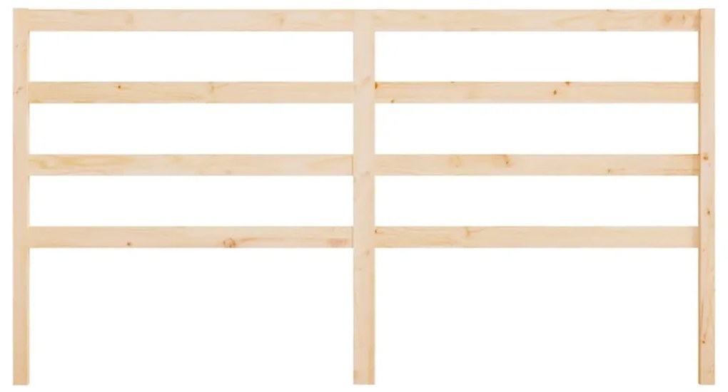vidaXL Κεφαλάρι Κρεβατιού 206 x 4 x 100 εκ. από Μασίφ Ξύλο Πεύκου
