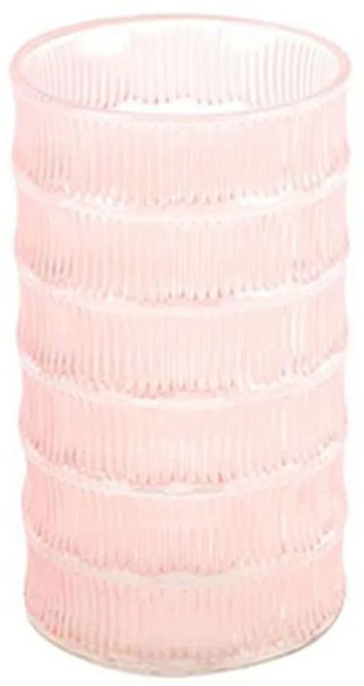 Βάζο Γυάλινο Nicola 013.773339 12x13,5cm Pink Glass