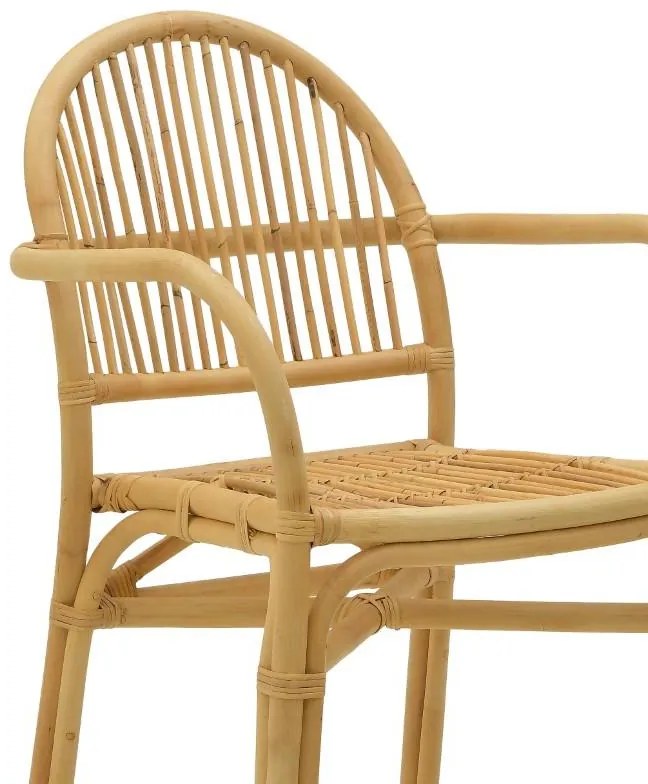 Πολυθρόνα Drein Inart φυσικό rattan 56x56x84εκ