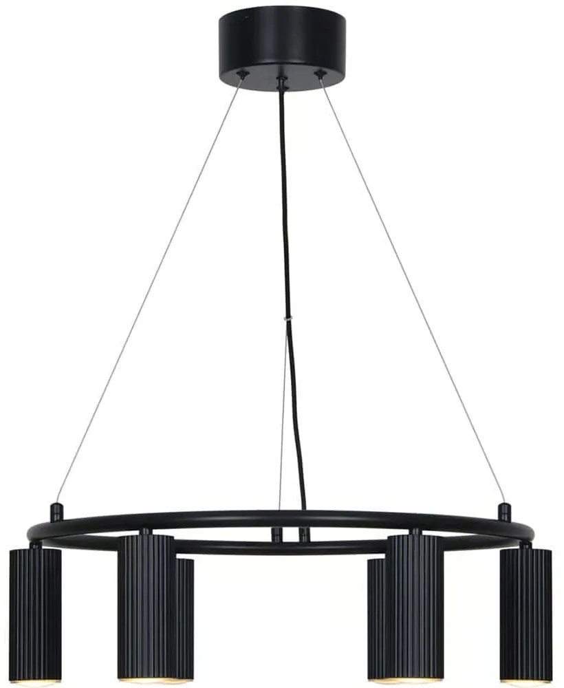 Φωτιστικό Οροφής Vico 2512323003 Φ53,4x17cm 6xGU10 5W Black Nordlux