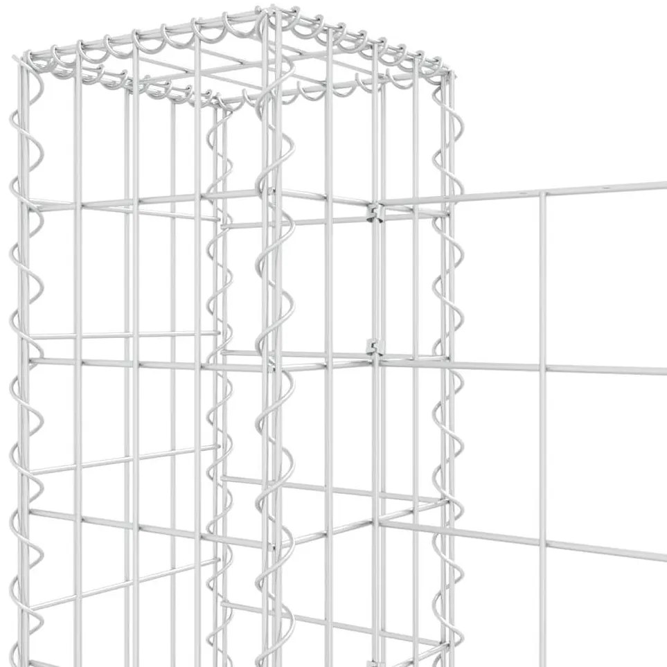 vidaXL Συρματοκιβώτια Στύλοι σε U Σχήμα 8 τεμ. 860x20x100 εκ Σιδερένια